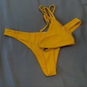 Yellow bikini